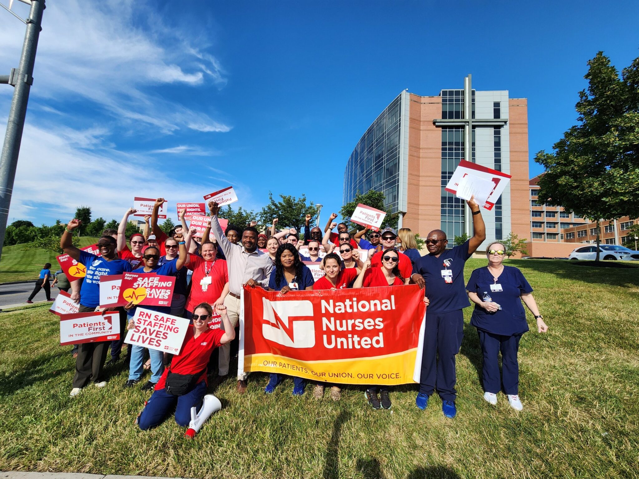 Unionized Nurses at Ascension St. Agnes Hospital in Baltimore Rally for Safe Staffing