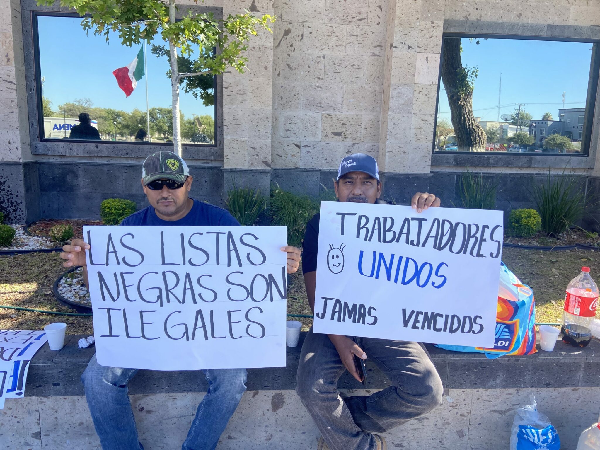 Protesters Demand Justice for Laid-Off Mexican Workers Outside VU Manufacturing