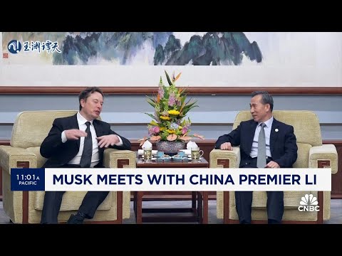 Elon Musk meets with China’s Premier Li Qiang to discuss Tesla, full-self driving and restrictions