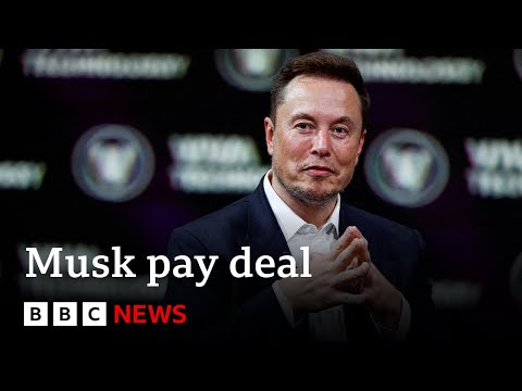 Tesla investors back record-breaking Musk pay deal | BBC News
