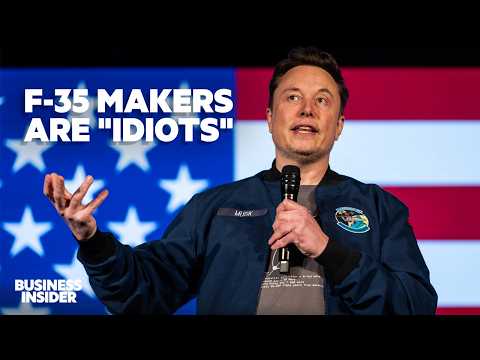 Elon Musk Calls F-35 Makers ‘Idiots’ While Championing Drone Tech | Insider News