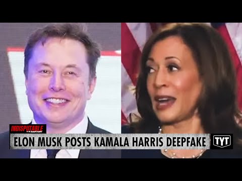 Elon Musk Violates His Own Policy, Posts Kamala Harris Deepfake