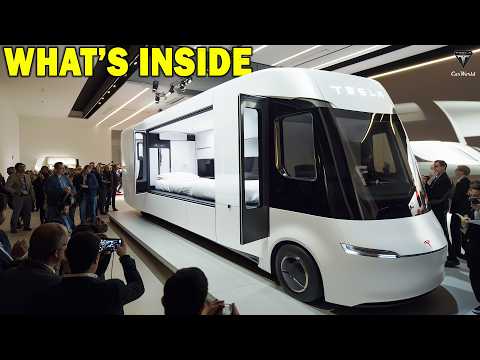 2025 Tesla MOTORHOME LEAKED, Elon Musk Unveils Concept Design, Production Plan & Insane Features