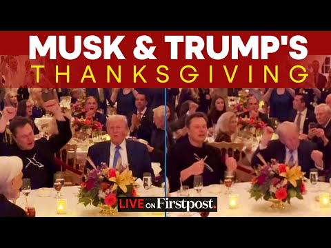 WATCH: Elon Musk and Donald Trump Unite at Mar-a-Lago Thanksgiving Dinner