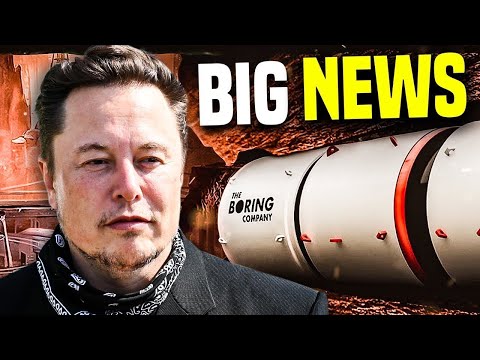 Elon Musk with BIG NEWS FOR The Boring Company