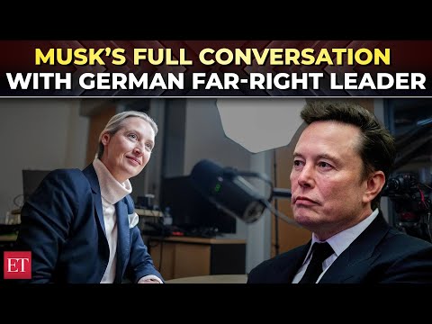 Elon Musk-Alice Weidel Full Conversation: Tesla CEO speaks to German far-right party AfD chief