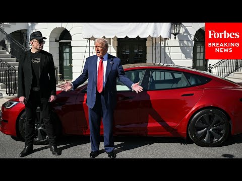 BREAKING NEWS: Trump, Elon Musk Speak To Reporters As POTUS Decides Which Tesla To Buy