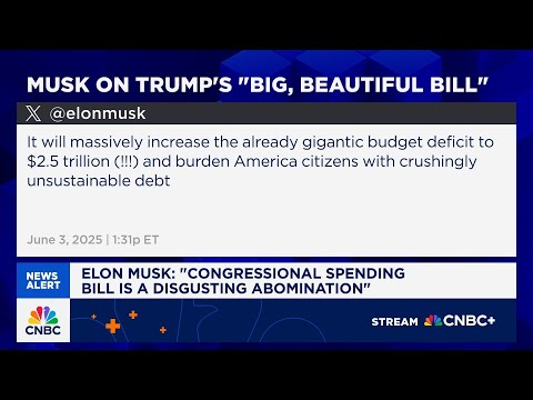 Elon Musk: Congressional spending bill is a disgusting abomination
