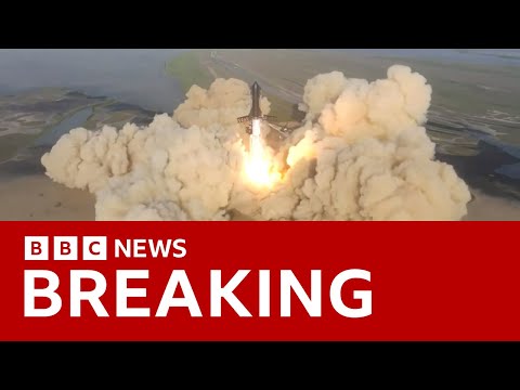 Elon Musk’s SpaceX Starship explosion after launch – BBC News