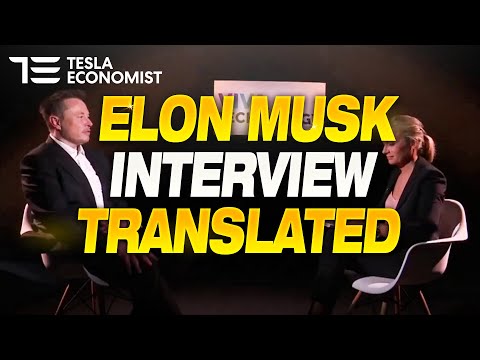 Elon Musk Viva France Interview translated in English with Verbalate