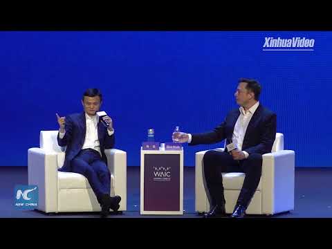 Jack Ma and Elon Musk hold a debate in Shanghai