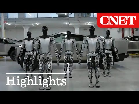 Elon Musk reveals new Optimus robotic video! Tesla Shareholders meeting (2023)