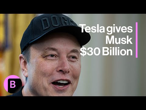 Elon Musk Gets $30 Billion Pay Package From Tesla