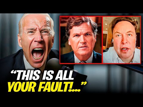 Biden LOSES IT After Elon Musk & Tucker Carlson DESTROY Him