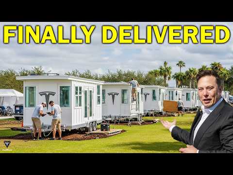 Elon Musk Announces FIRST $7,999 Tesla Tiny House Finally DELIVERY! Free Land & $0 Tax | Inside COOL