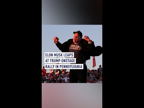 Elon Musk Leaps Onstage at Trump Rally in Pennsylvania