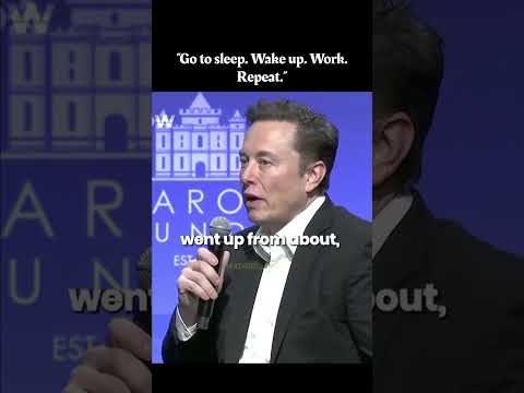 how Elon Musk describes the early days of building a company. #elonmusk #motivation #millionaire