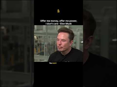 Offer me money, offer me power, I don’t care – Elon Musk