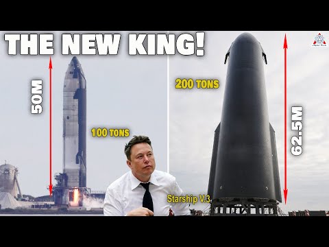 Elon Musk just revealed the New King of Rockets: Starship V3!