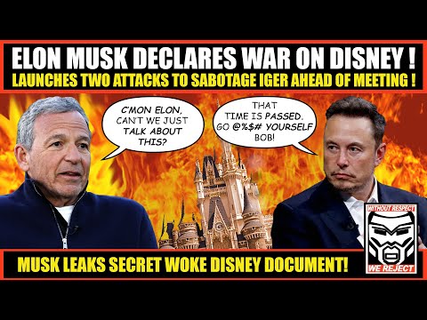 Elon Musk Declares WAR on Disney | LEAKS Internal Disney Document | Funds Gina Carano LAWSUIT!